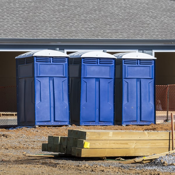 what is the cost difference between standard and deluxe portable restroom rentals in Seneca KS